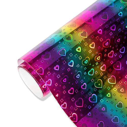 Sticker Holographic - Rainbow Hearts