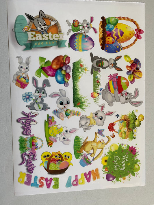 UVDTF Easter Sheet A4