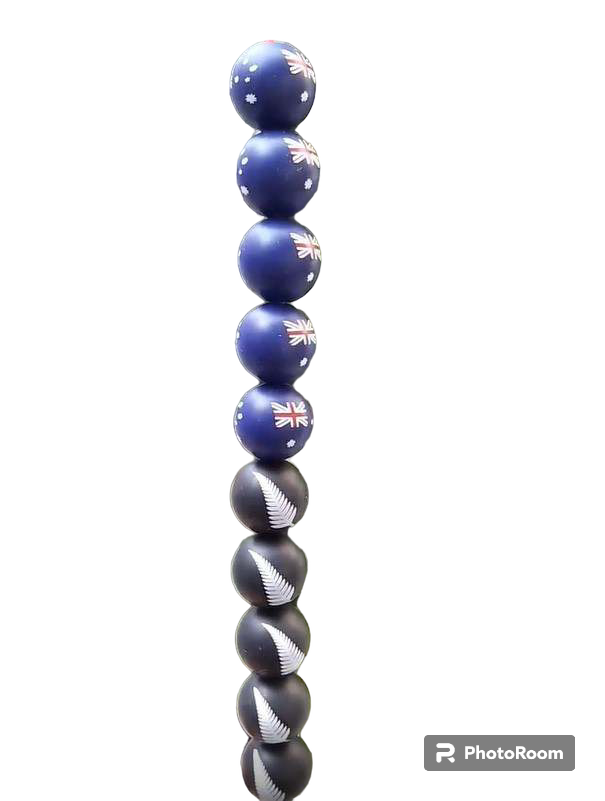 Australian Flag - 15mm Silicone Beads