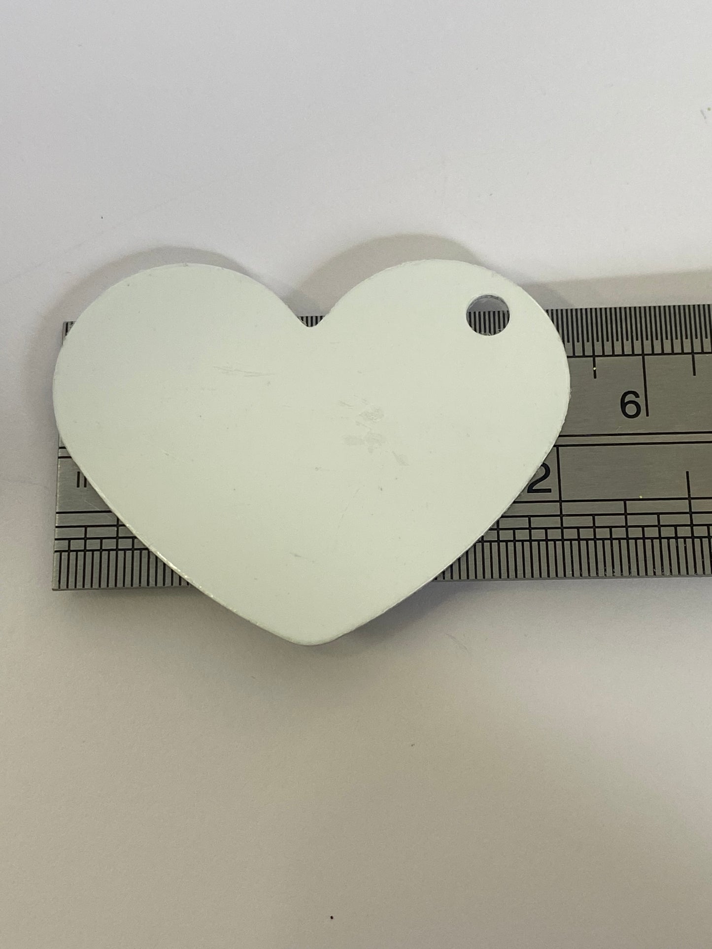 Sublimation Metal Double Sided Heart Key Tag