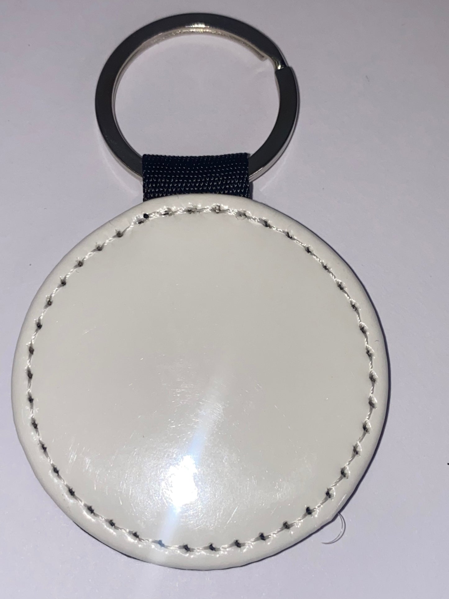 Glitter Key Ring Sublimation - Red Round