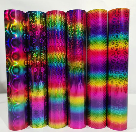 Sticker Holographic - Rainbow Dots