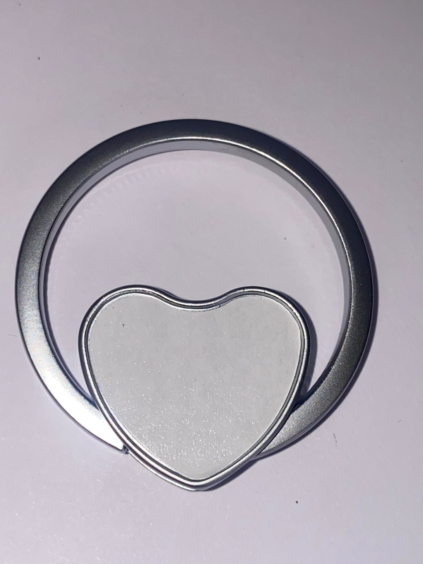 Heart Double Side Metal Sublimation Key Ring
