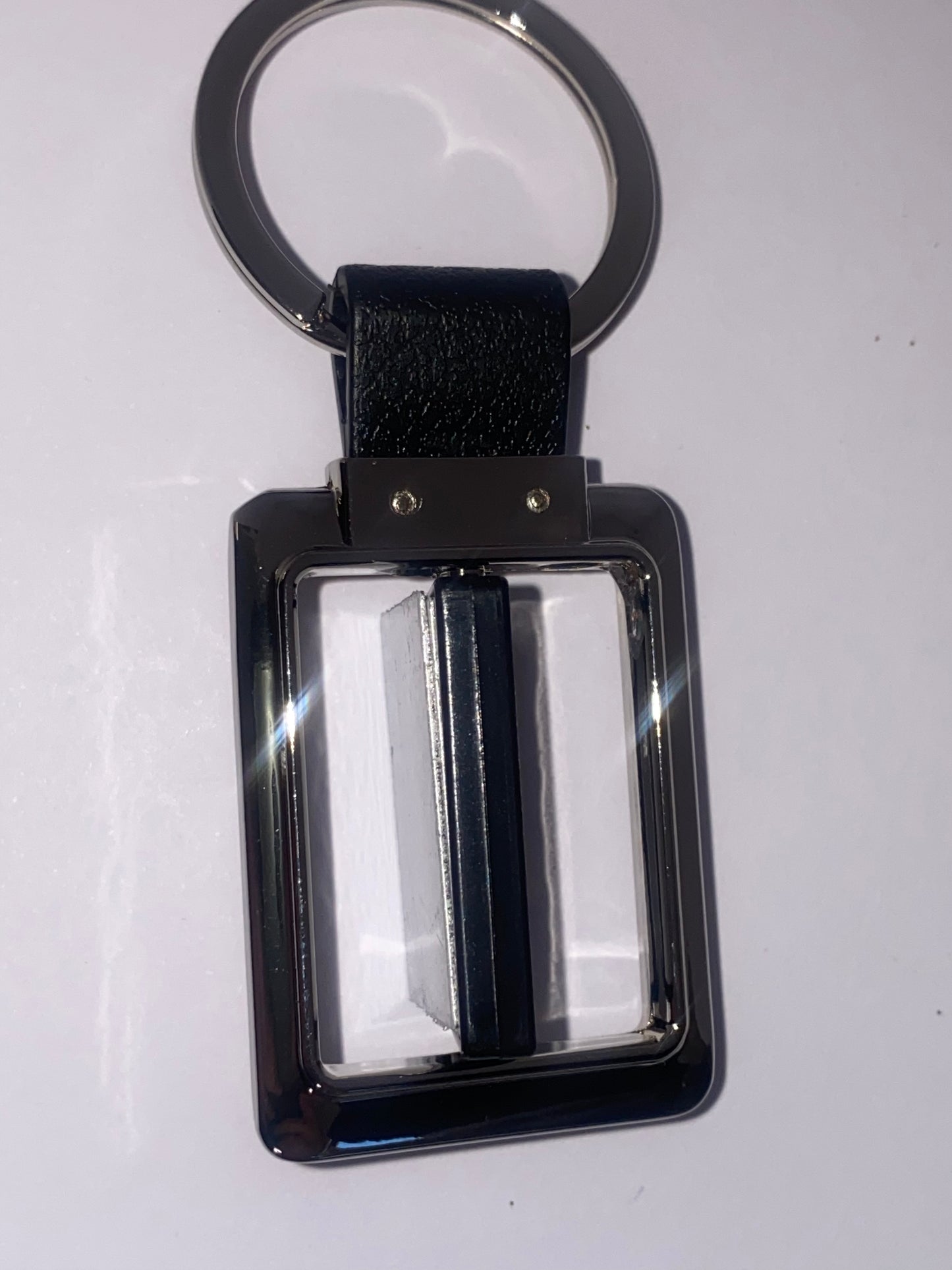 Square Double Sided  Spinning Metal Sublimation Key Ring
