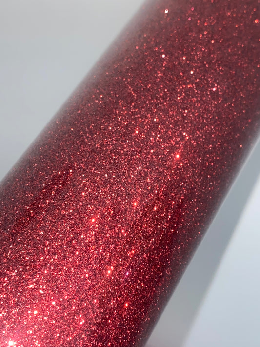 HTV Glitter - Solid Red G014