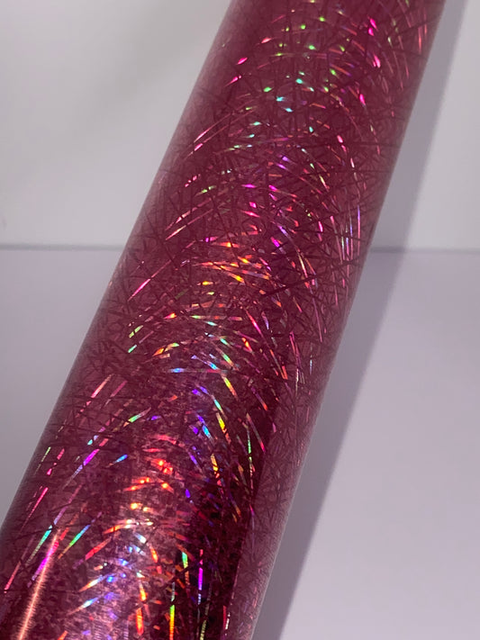HTV Metallic Laser Fiber Glass - Pink FG003