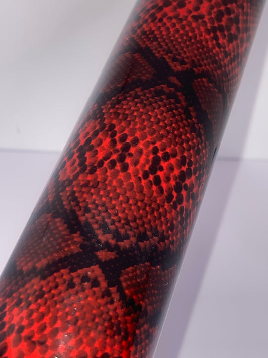 HTV Animal PU Designs - Red Snake Skin AP002