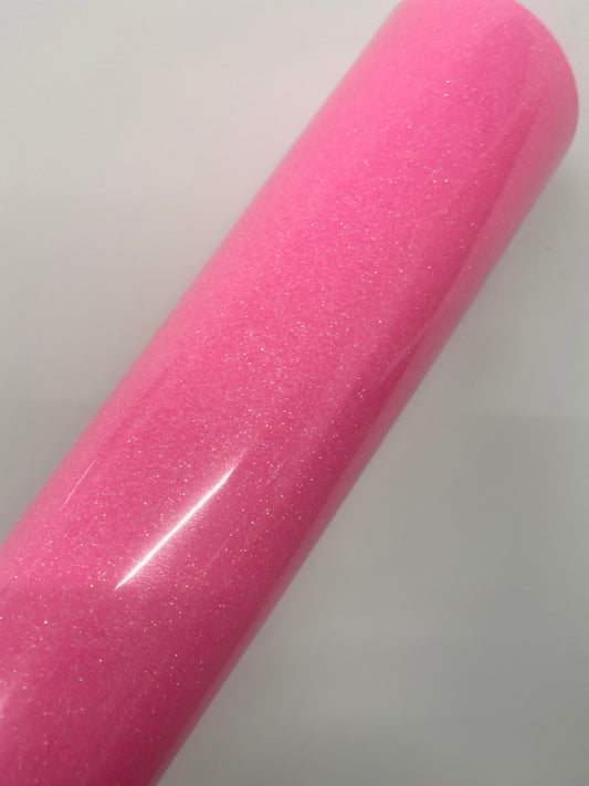 HTV Glowing Glitter - Pink Glow GG006