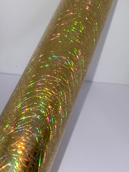 HTV Metallic Laser Fiber Glass - Gold FG002