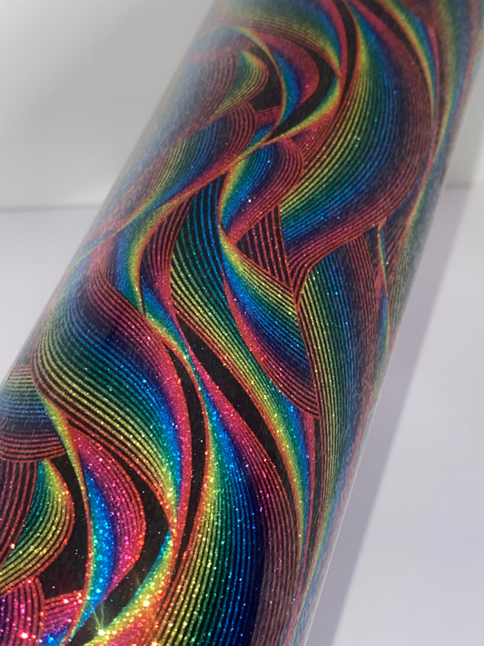 HTV Cosmic Waves Glitter - Elfs Rainbow CW003