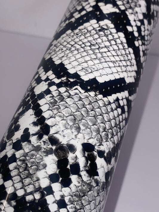 HTV Animal PU Designs - White Snake Skin AP001