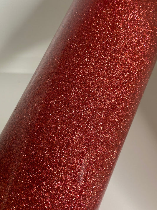HTV Glitter - Soft Red G015